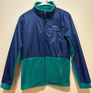 Columbia Steens Mt Overlay Boy's Fleece Jacket Size XL